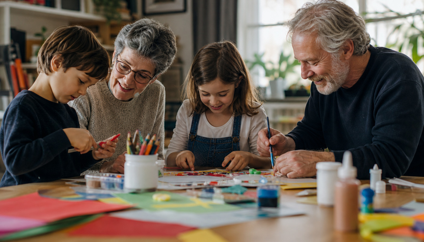 Et si les loisirs créatifs rapprochaient vraiment petits et grands à la maison ?